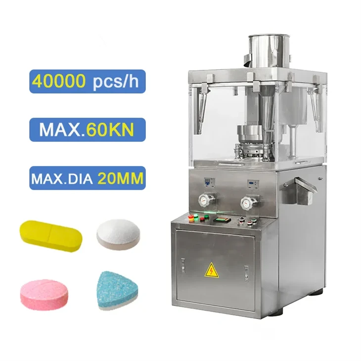 Macchina per la pressa per compresse di zucchero al latte, rotativa automatica per pillole di sale, per produrre caramelle alimentari